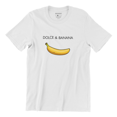 Tricou Knock-Off "Banana" Alb